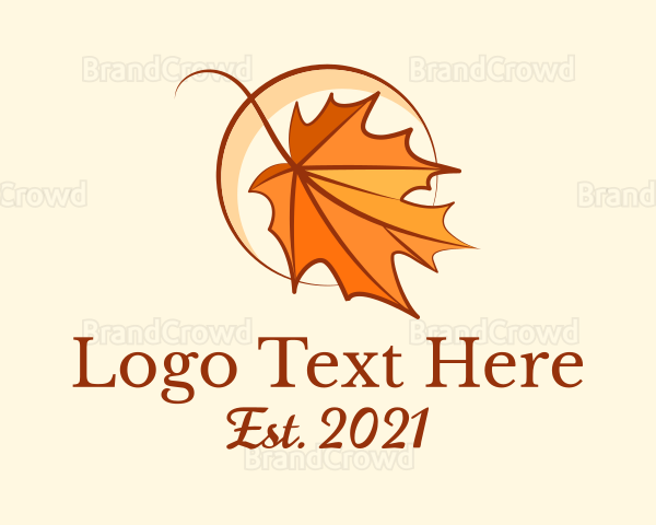 Elegant Dry Leaf Logo