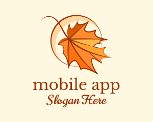 Elegant Dry Leaf  Logo
