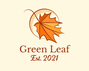 Elegant Dry Leaf  logo design