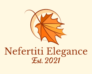 Elegant Dry Leaf  logo design