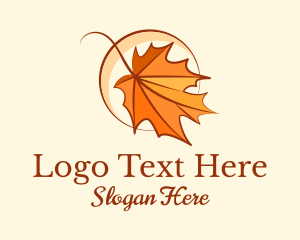 Elegant Dry Leaf  Logo