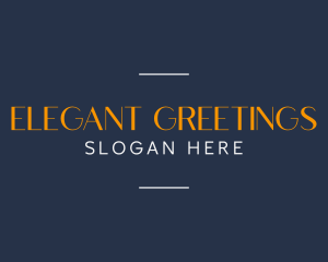 Elegant Business Wordmark logo design