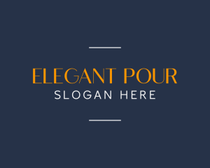 Elegant Business Wordmark logo design