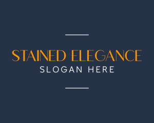 Elegant Business Wordmark logo design