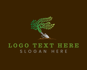 Trowel - Gardening Plant Trowel logo design
