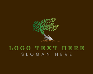 Gardening Plant Trowel Logo