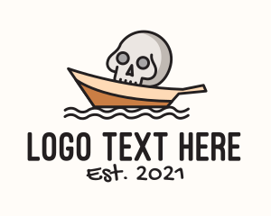 Sail - Dead Seafarer Skull logo design