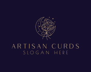 Artisanal Flower Moon  logo design