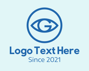 Vision - Eye Vision Letter G logo design