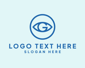 Health - Eye Vision Letter G logo design
