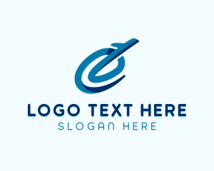 Shipping - Airplane Logistics Letter E logo design