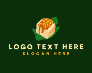 Map - South Africa Bunny Chow logo design