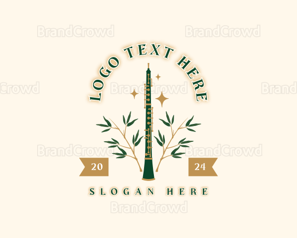 Premium Musical Oboe Logo