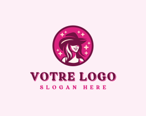 Boutique - Sparkle Cowgirl Hat logo design