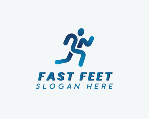Running - Running Marathon Athlete logo design