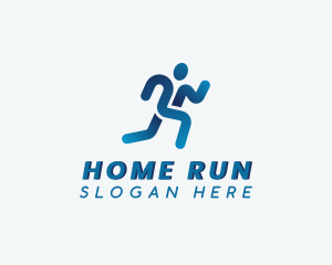 Running Marathon Athlete logo design