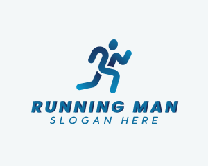 Running Marathon Athlete logo design