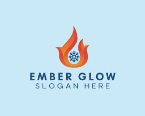 Ember - Modern Ventilation Company logo design