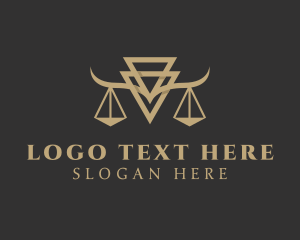 Notary - Golden Scale Law Firm logo design