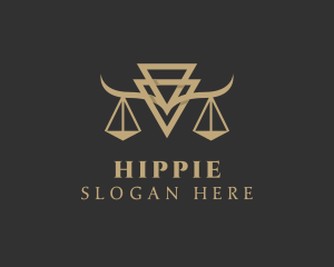 Justice - Golden Scale Law Firm logo design