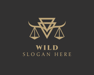 Court - Golden Scale Law Firm logo design