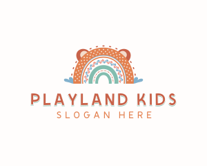 Kindergarten Rainbow Daycare logo design