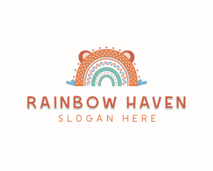 Kindergarten Rainbow Daycare logo design