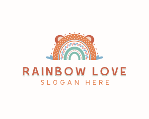 Kindergarten Rainbow Daycare logo design