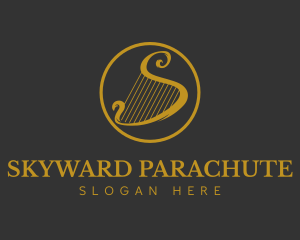 Gold Harp String logo design