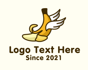 Fruit Stand - Banana Peel Wings logo design