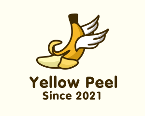 Banana - Banana Peel Wings logo design