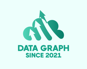Data Cloud Arrow logo design