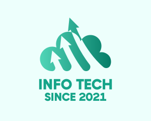 Information - Web Data Transfer Cloud logo design
