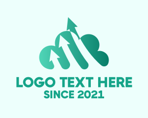 Progress - Web Data Transfer Cloud logo design