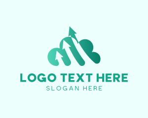 Elevation - Data Cloud Arrow logo design