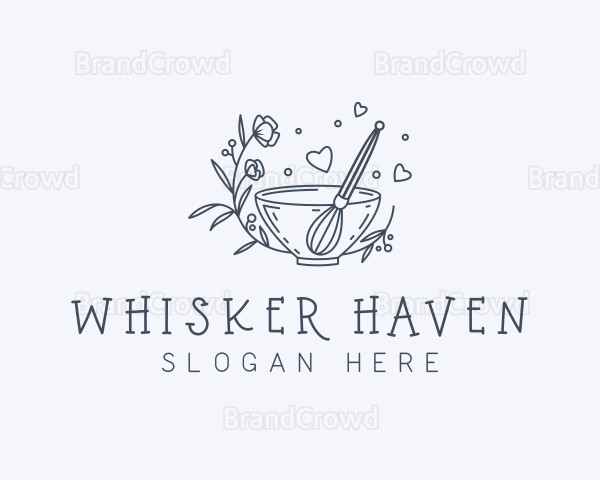 Floral Whisk Baker Logo