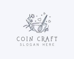 Floral Whisk Baker Logo