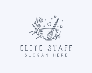 Floral Whisk Baker Logo