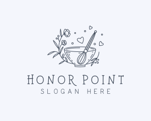 Floral Whisk Baker Logo