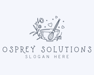 Floral Whisk Baker Logo