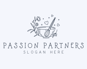 Floral Whisk Baker Logo