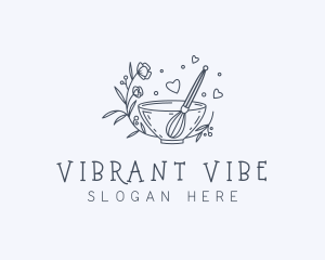 Floral Whisk Baker Logo