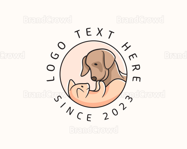 Pet Kitten Dog Animal Logo