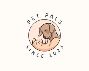 Pet Kitten Dog Animal logo design