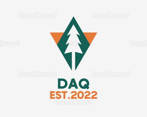 Mountaineering Nature Forest Logo