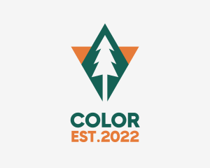 Campground - Mountaineering Nature Forest logo design