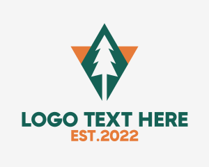 Travel - Mountaineering Nature Forest logo design