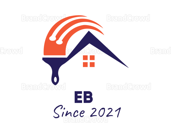 Home Painter Brush Logo