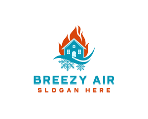 Home Air Conditioning logo design