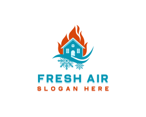 Home Air Conditioning logo design